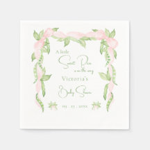 Un poco dulce Chica rosado Baby Shower