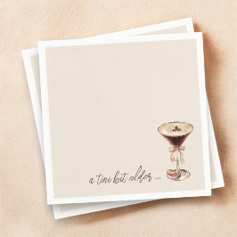 Servilleta De Papel Un poco más viejo Espresso Martini Cumpleaños