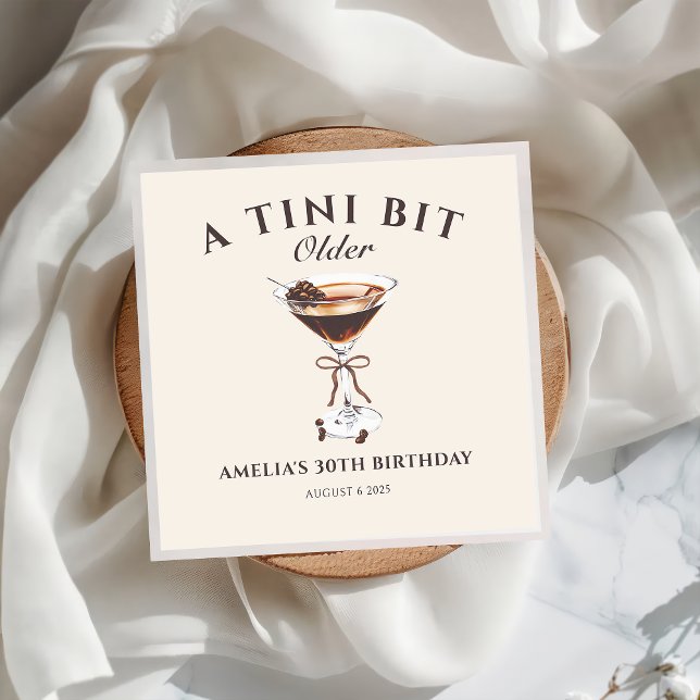 Servilleta De Papel Un poco más viejo Expresso Martini Napkins (Subido por el creador)