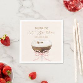 Servilleta De Papel Un Poco Más Viejo Martini De Espresso Rayado Cumpl