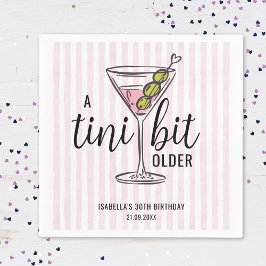 Servilleta De Papel Un Poco Mayor Cumpleaños Temático Pink Martini