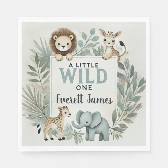 Servilleta De Papel Un poco salvaje (Anverso)