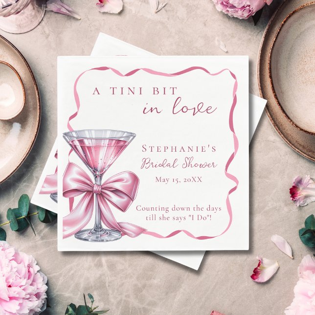 Servilleta De Papel Un poquito enamorada Chic Pink Martini Desayuno de (Subido por el creador)