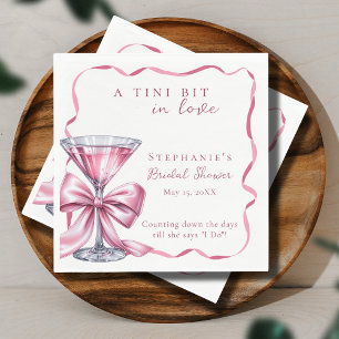 Servilleta De Papel Un poquito enamorada Chic Pink Martini Desayuno de