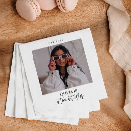 Servilleta De Papel Un poquito más viejo Martini Fiesta de foto temáti