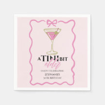 Un poquito más viejo Martini lindo borde rosa cump