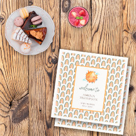 Servilleta De Papel Un Rayo De Arcoiris Sunshine Bienvenido Baby Showe