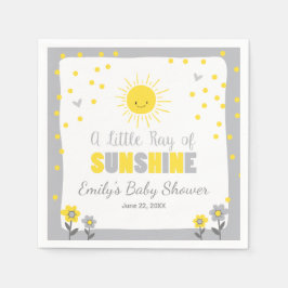 Servilleta De Papel Un rayo de sol de papel Baby Shower Napkin Sun