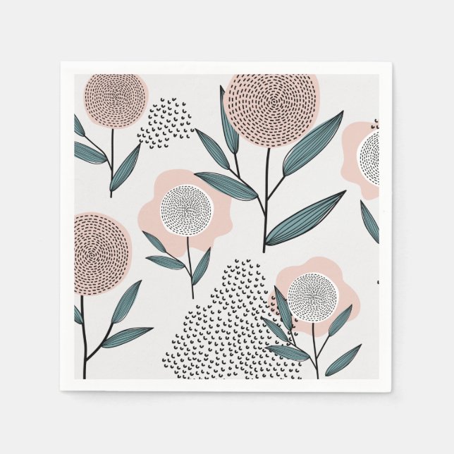 Servilleta De Papel Un rosa (Anverso)