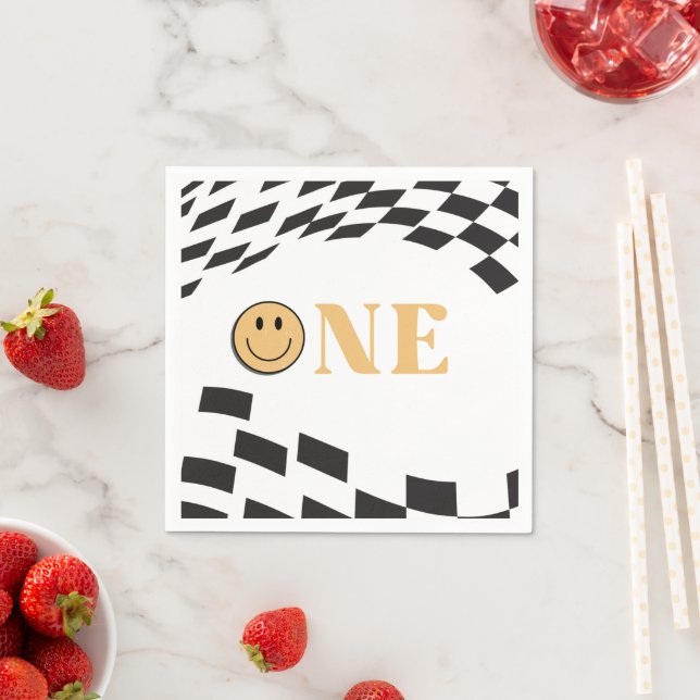 Servilleta De Papel Un tipo feliz primer cumpleaños (In situ)
