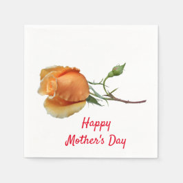 Servilleta De Papel Un único corte de rosa