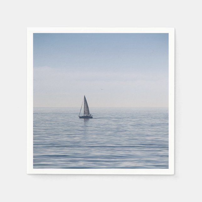 Servilleta De Papel Un velero en un mar tranquilo (Anverso)