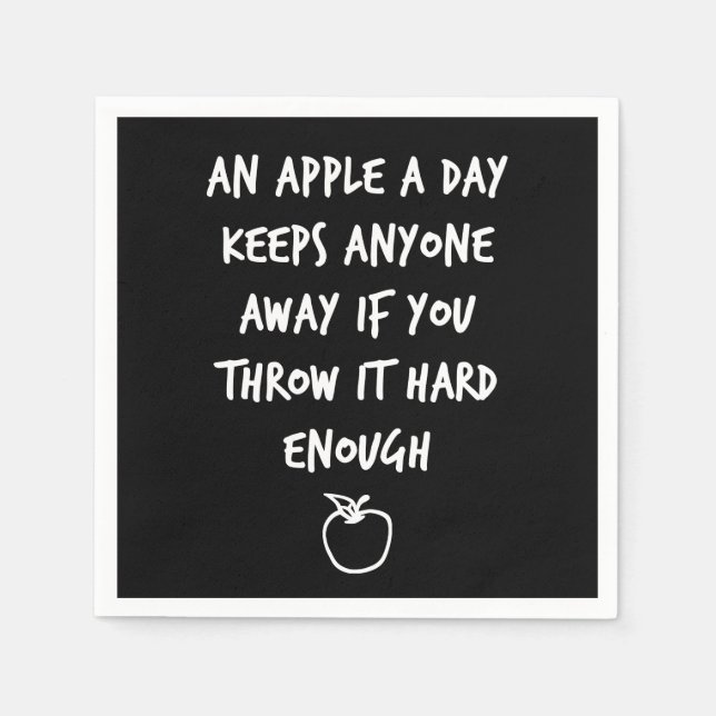 Servilleta De Papel Una Apple al día (Anverso)