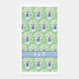 Servilleta De Papel Una Base De Daisies