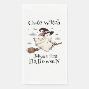 Servilleta De Papel Una bruja simple y elegante primero de Halloween