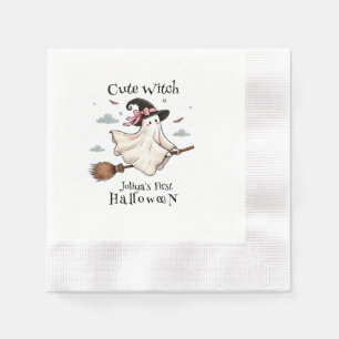 Servilleta De Papel Una bruja simple y elegante primero de Halloween
