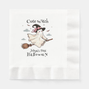 Servilleta De Papel Una bruja simple y elegante primero de Halloween