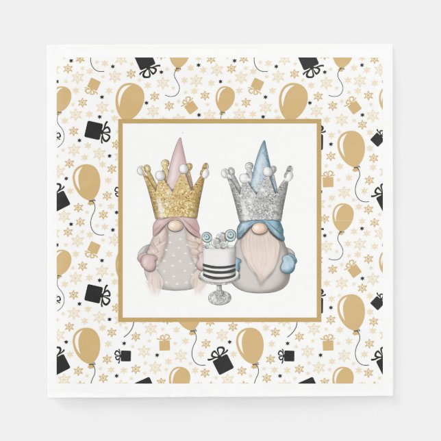 Servilleta De Papel Una celebración del Gnome Real (Anverso)