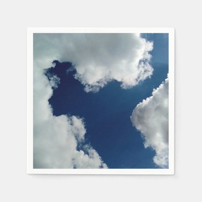 Servilleta De Papel Una curva en las nubes (Anverso)