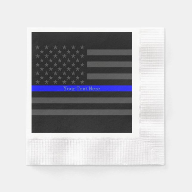 Servilleta De Papel Una delgada bandera de los EE.UU. con una delgada  (Anverso)