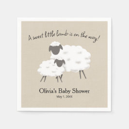 Servilleta De Papel Una ducha dulce de la bahía de cordero