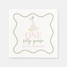 Servilleta De Papel Una gallina rosa y verde