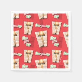 Servilleta De Papel Una historia de Navidades | Patrón de la lámpara d