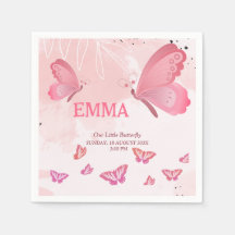 Una mariposa pequeña Fiesta de cumpleaños Napkin