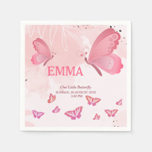 Servilleta De Papel Una mariposa pequeña Fiesta de cumpleaños Napkin