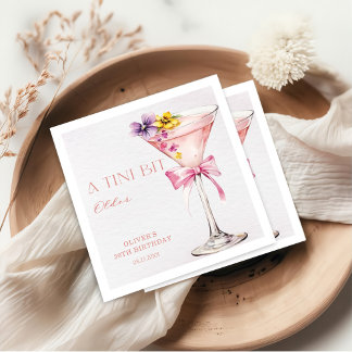 Servilleta De Papel Una Martini Un Poco Más Vieja Fiesta de Cumpleaños