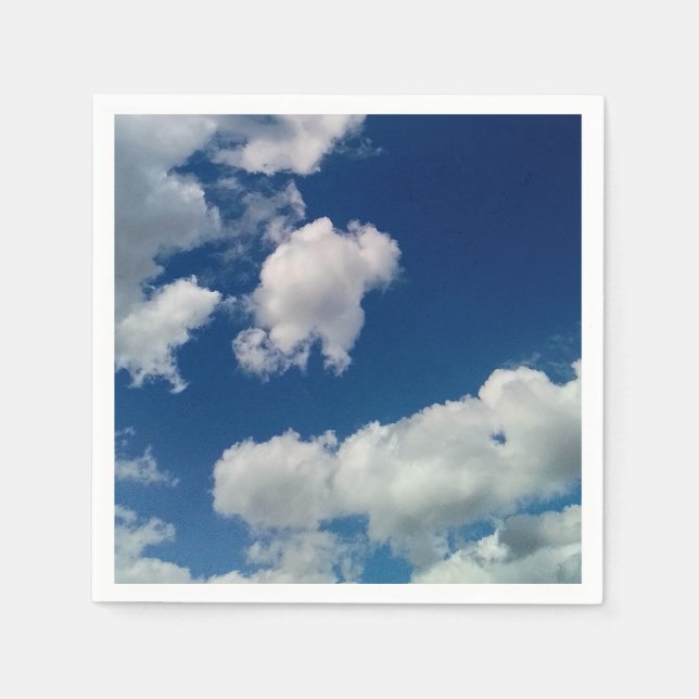 Servilleta De Papel Una mezcla de nubes (Anverso)