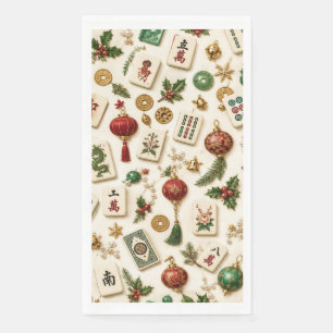 Servilleta De Papel Una Navidad de Mahjong