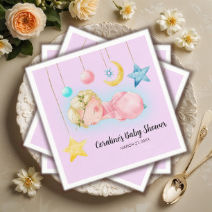 Servilleta De Papel Una niña dulce Baby Shower