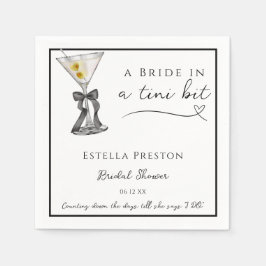 Servilleta De Papel Una Novia en una Fiesta de Despedida de Soltera co