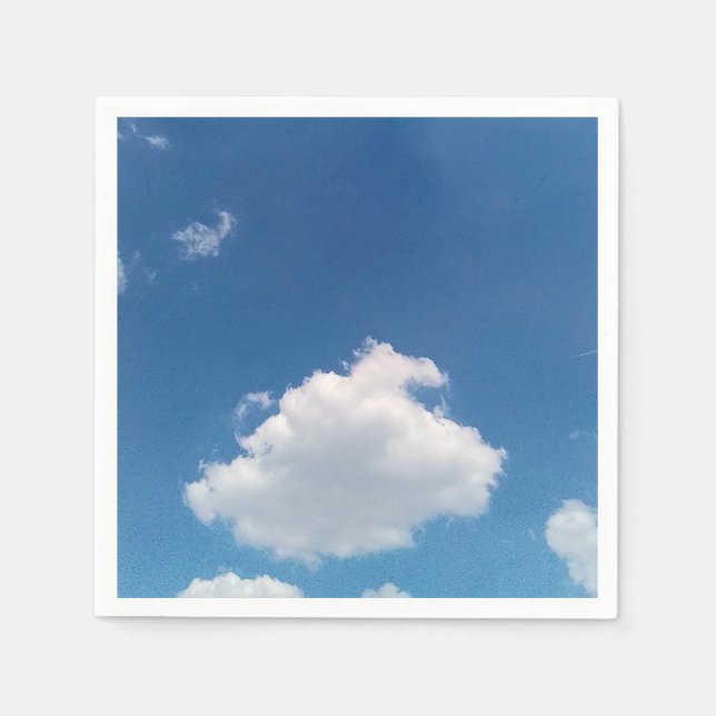 Servilleta De Papel Una nube simple (Anverso)