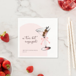 Servilleta De Papel Una pequeña boda de Martini Rosa Despedida de solt
