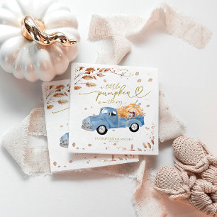 Servilleta De Papel Una pequeña calabaza está en camino Baby Shower