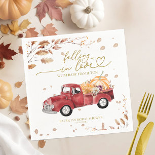 Servilleta De Papel Una pequeña calabaza está en camino Baby Shower