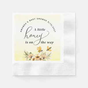 Servilleta De Papel Una pequeña ducha de bebé abeja de miel