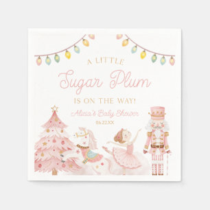 Servilleta De Papel Una pequeña ducha de bebé Cascanueces Sugar Plum