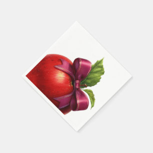 Servilleta De Papel Una pequeña manzana está en camino Baby Shower d