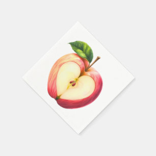 Servilleta De Papel Una pequeña manzana está en camino Baby Shower d