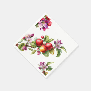 Servilleta De Papel Una pequeña manzana está en camino Baby Shower d