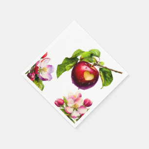 Servilleta De Papel Una pequeña manzana está en camino Baby Shower d