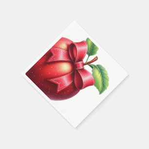 Servilleta De Papel Una pequeña manzana está en camino Baby Shower d