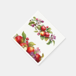 Servilleta De Papel Una pequeña manzana está en camino Baby Shower d