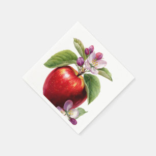 Servilleta De Papel Una pequeña manzana está en camino Baby Shower d