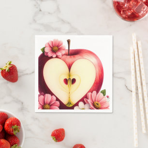Servilleta De Papel Una pequeña manzana está en camino   Shower de oto