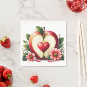 Servilleta De Papel Una pequeña manzana está en camino Shower de oto