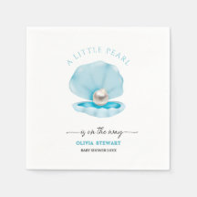 Una pequeña perla está en el camino de Baby Shower